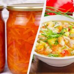 স্যুপের জন্য সুগন্ধযুক্ত ড্রেসিং: আমি এটি বয়ামে প্রস্তুত করি এবং